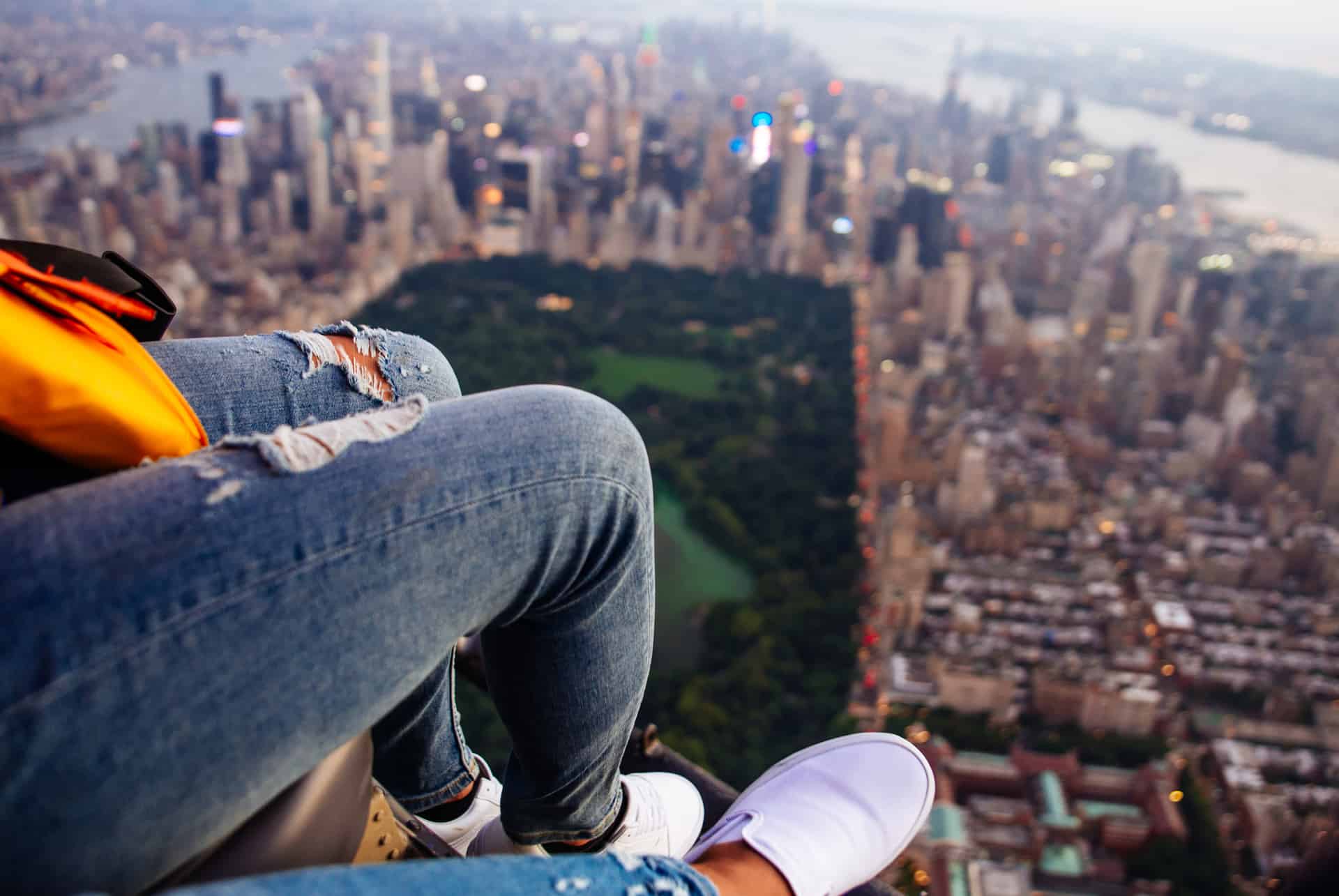 Vol en hélicoptère à habitacle ouvert à New York