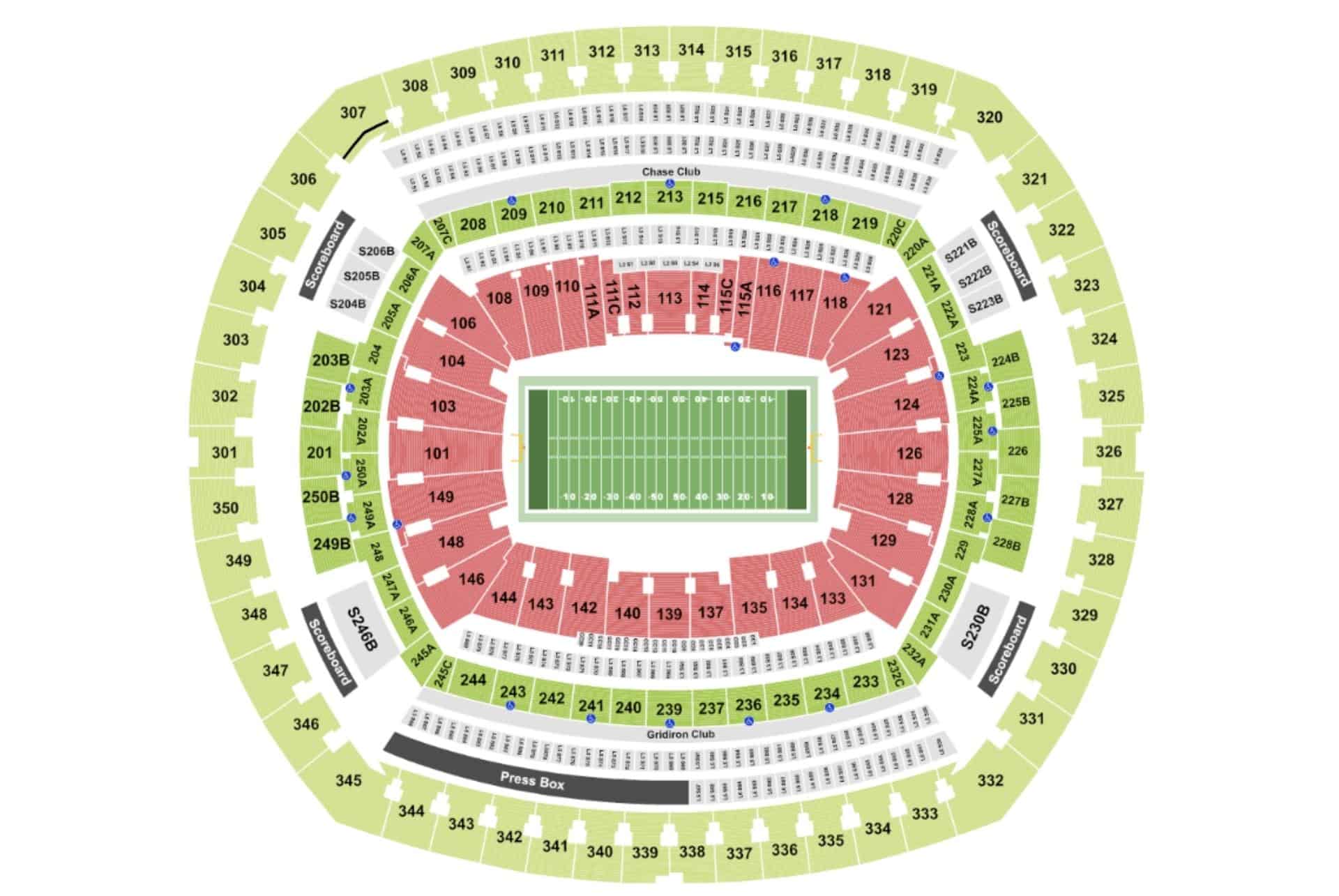 plan metlife stadium plan metlife stadium