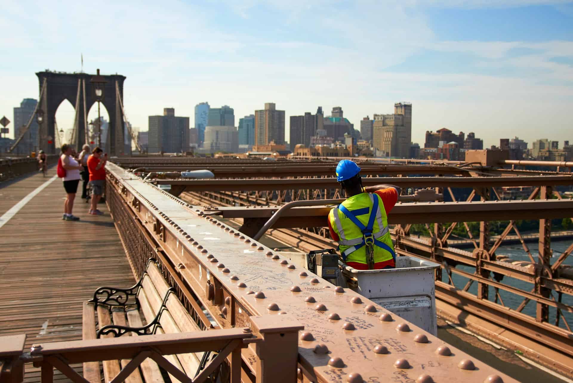 travailleur brooklyn bridge travailleur pont