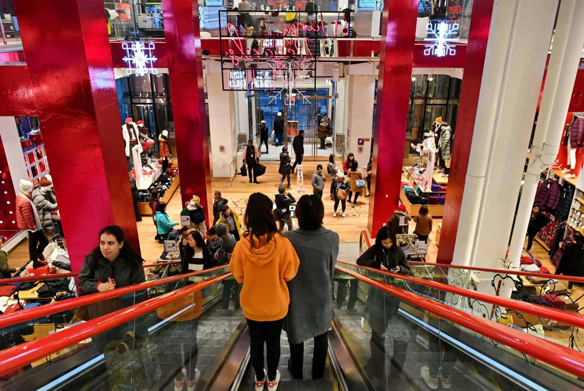 centre commercial new york neige