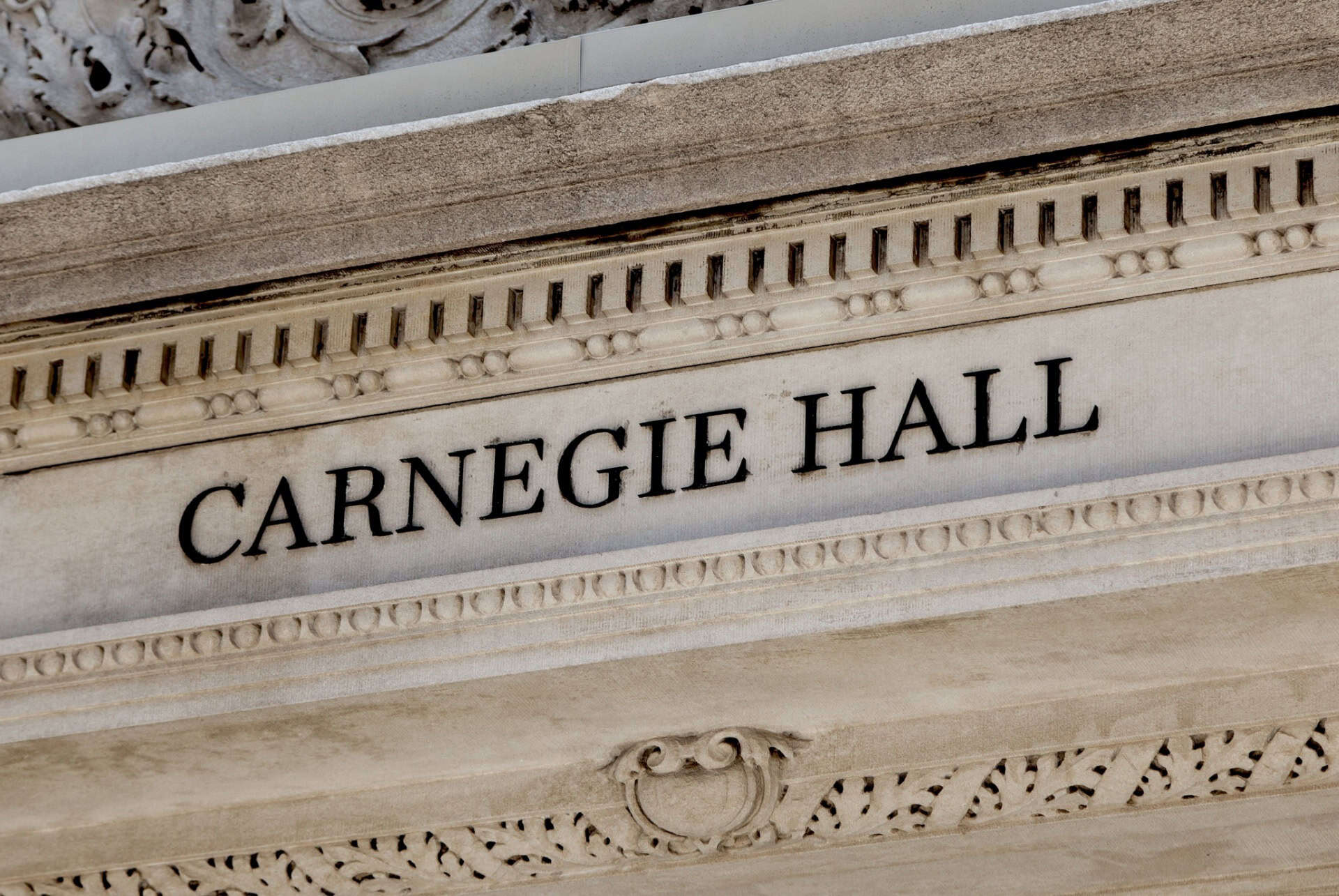 carnegie hall inscription