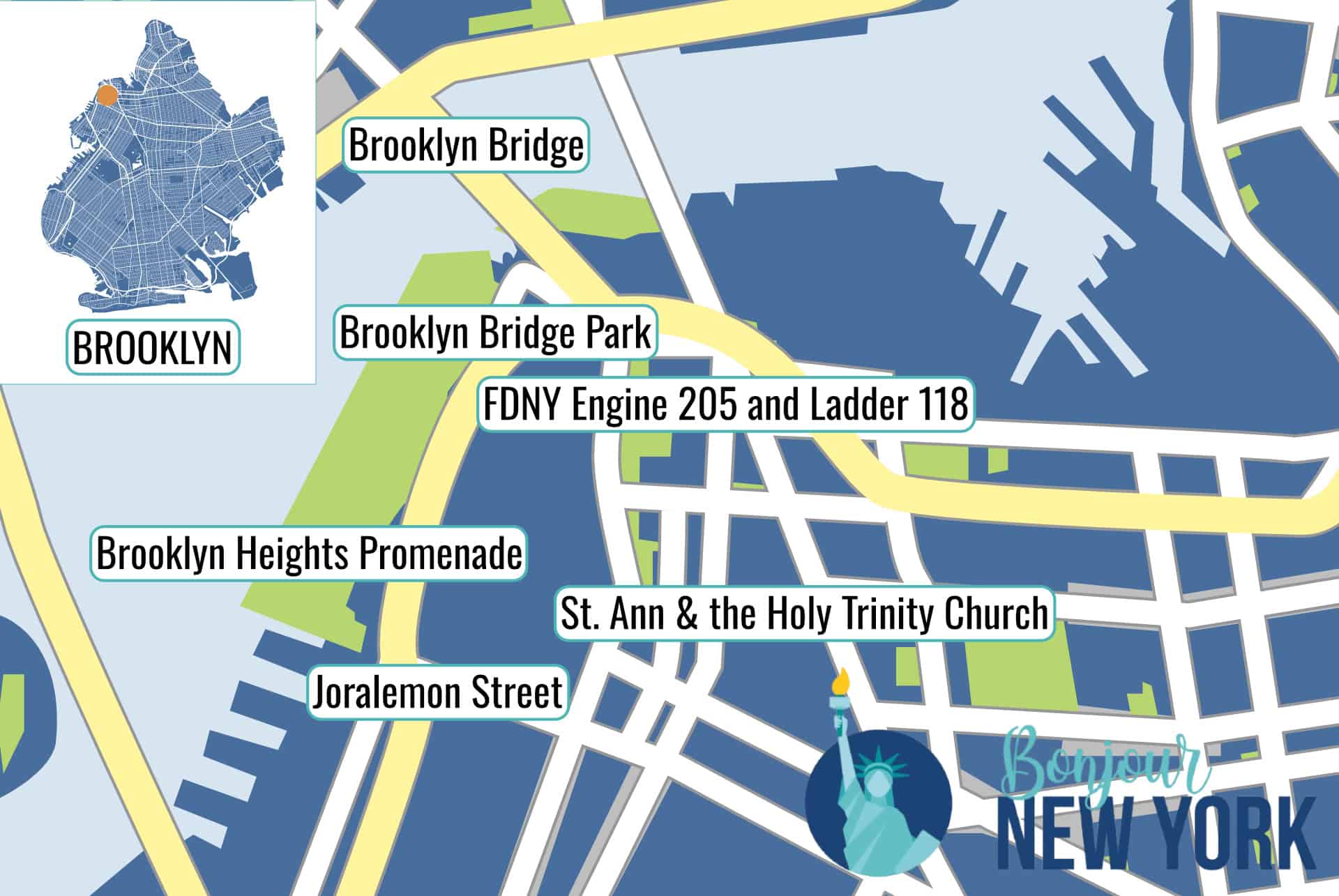 map quartiers brooklyn