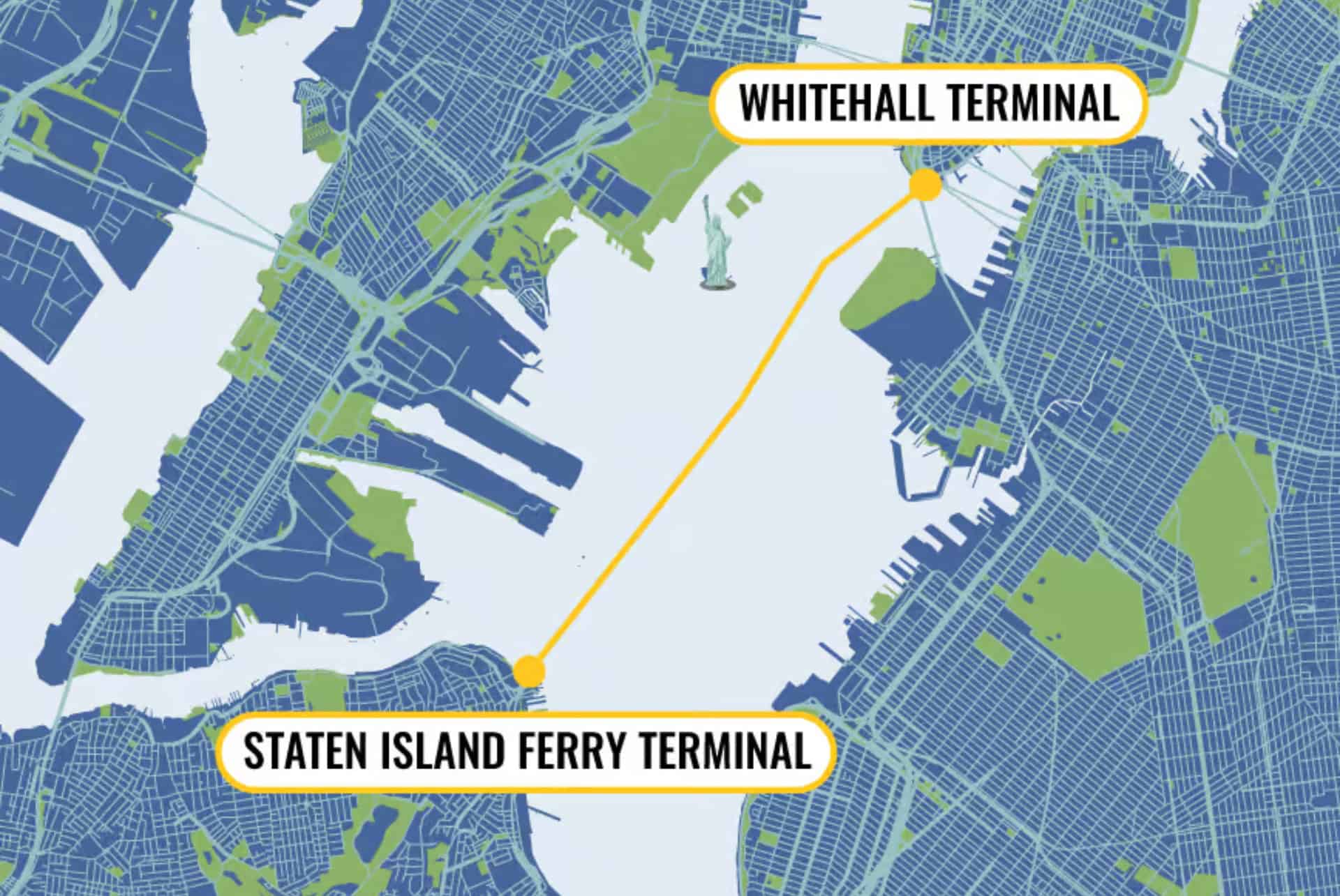 ferry de staten island carte ferry de staten island carte