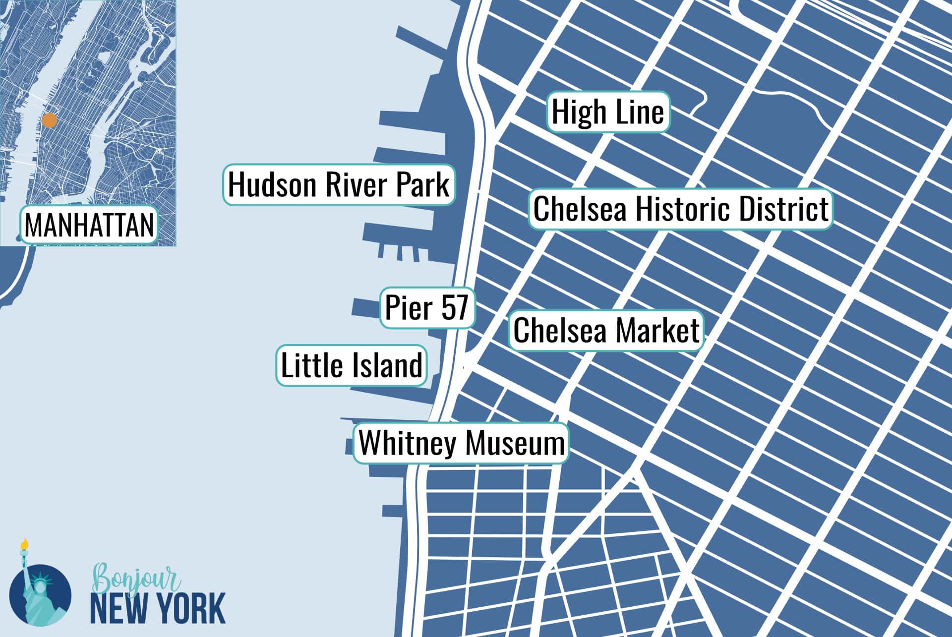 map chelsea bn