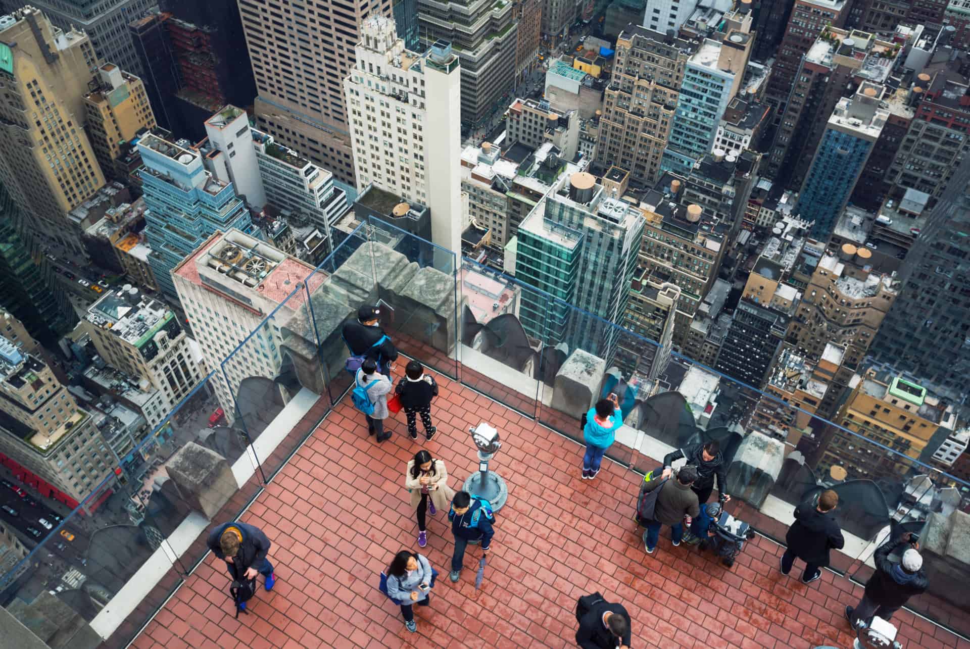 top of the rock terrasse