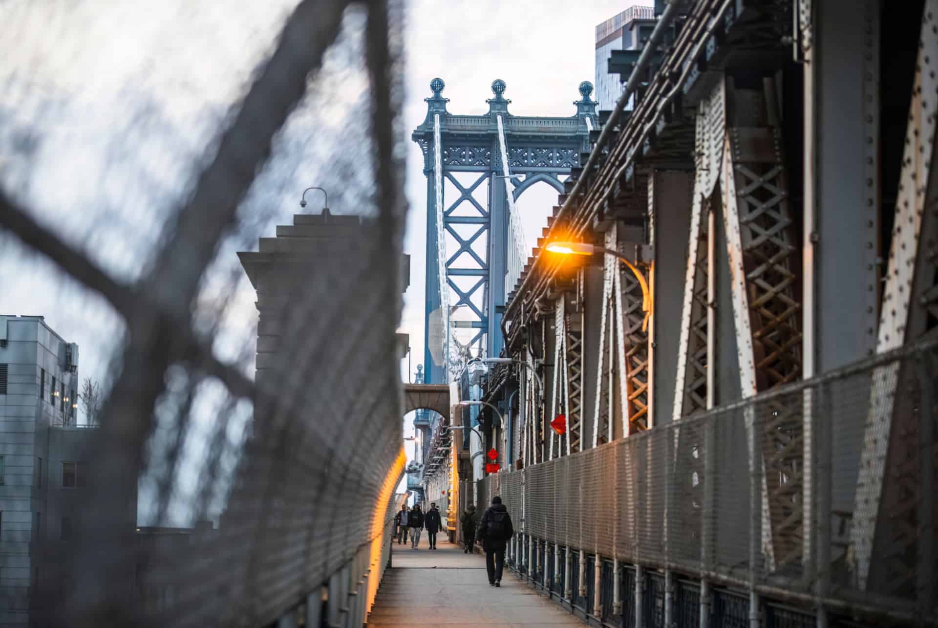 pieton pont de manhattan