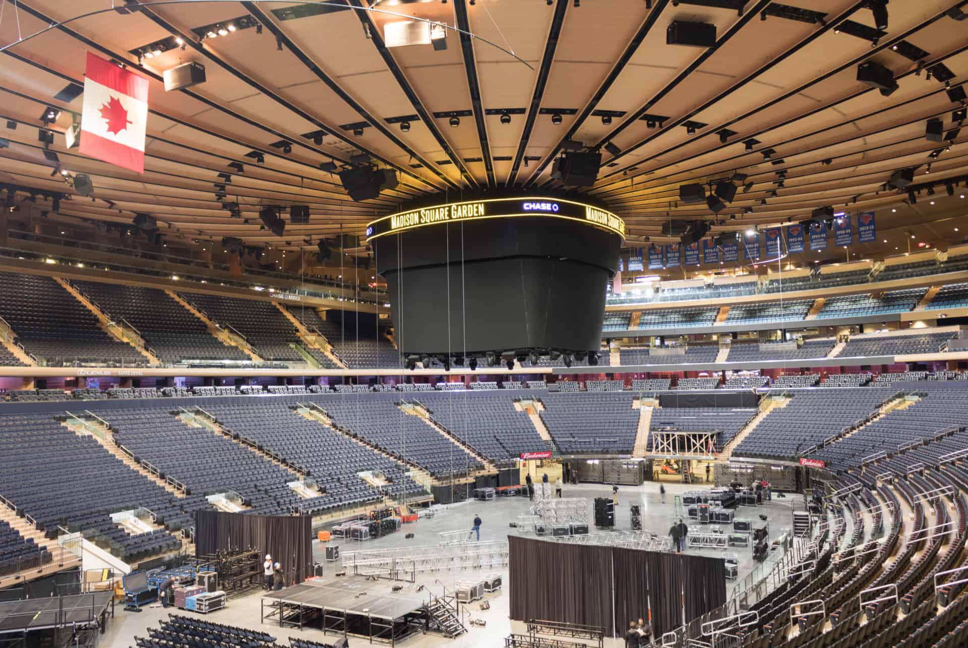 preparation concert madison square garden