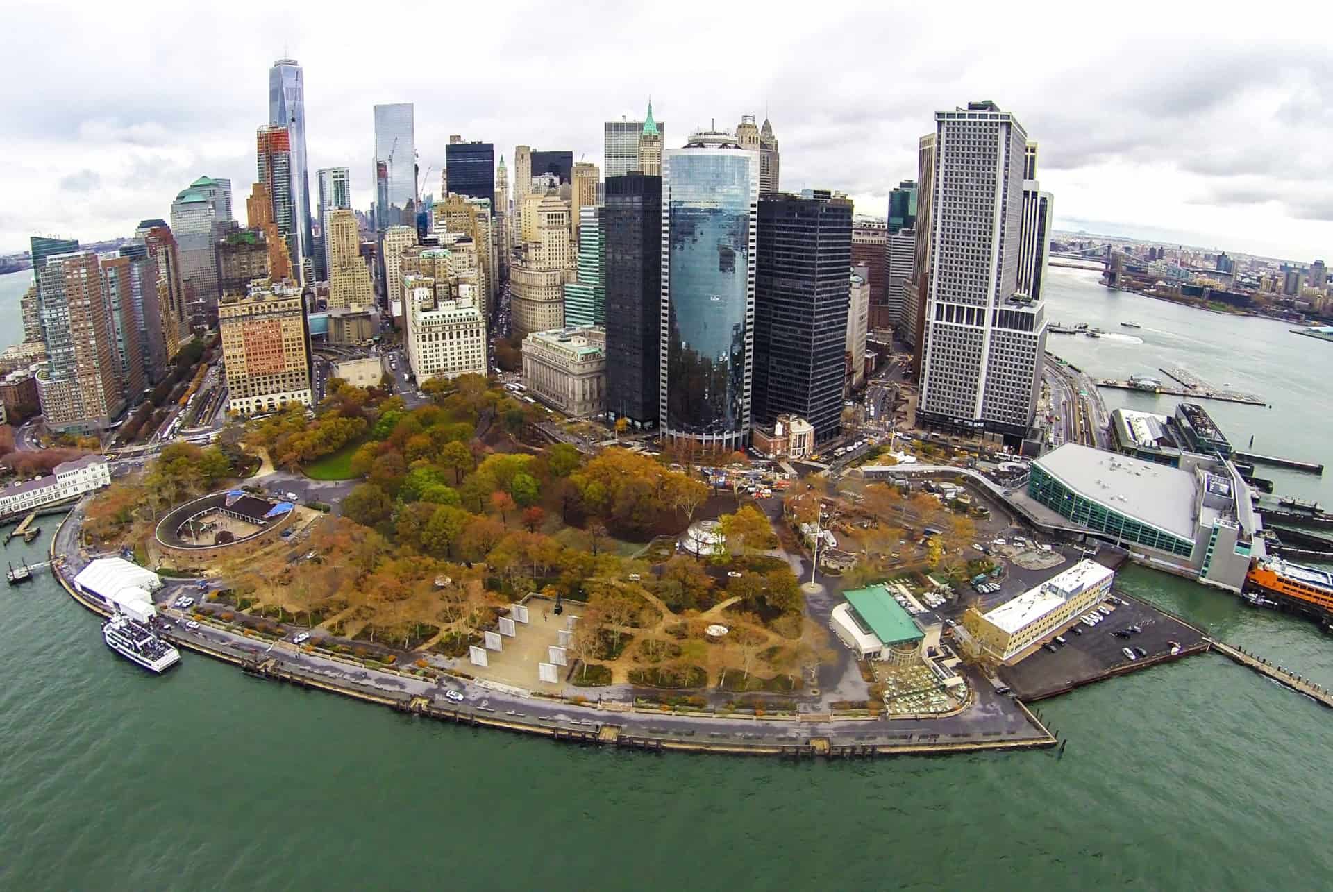 vue aerienne battery park