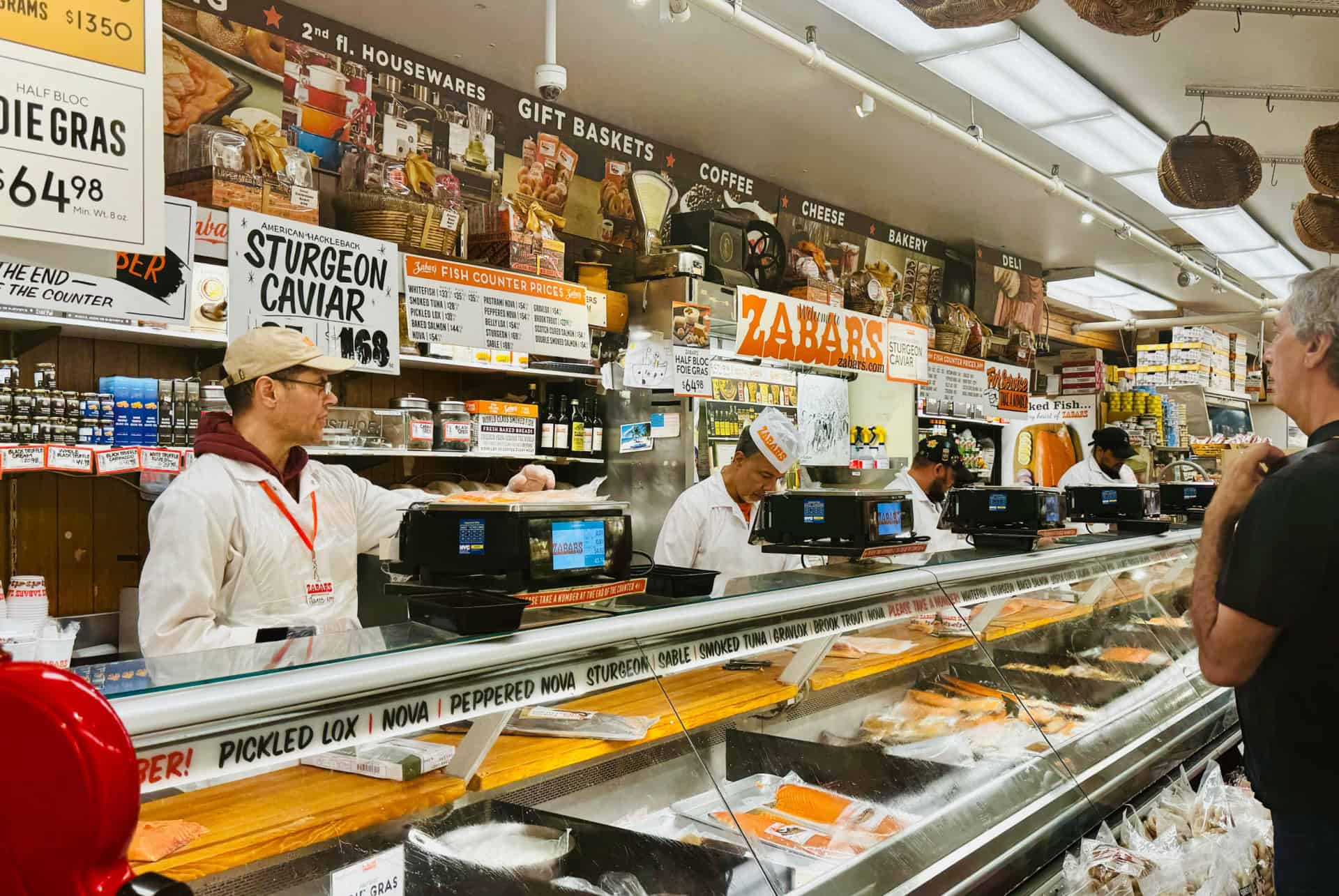interieur epicerie zabar a new york