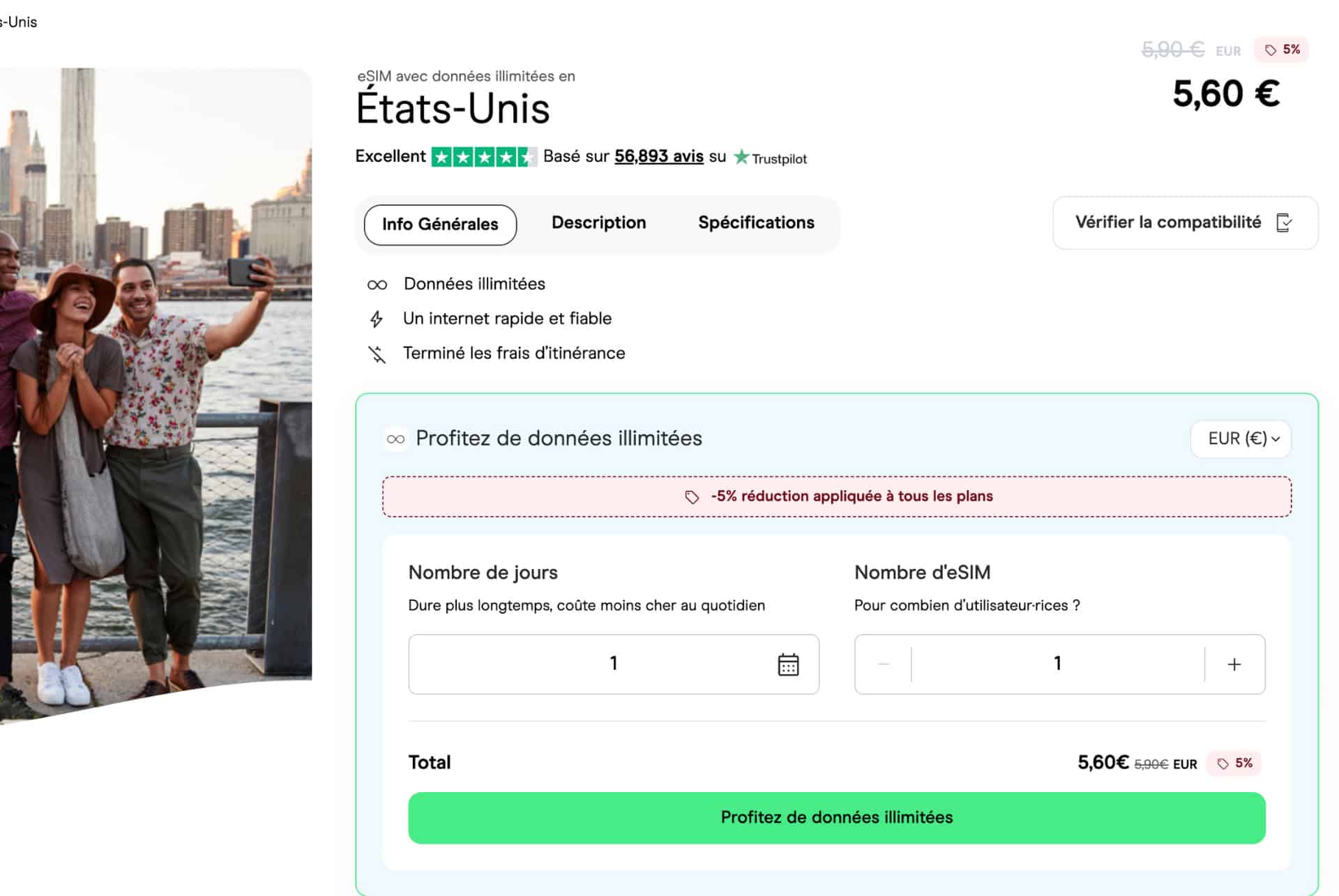 exemple e sim holafly