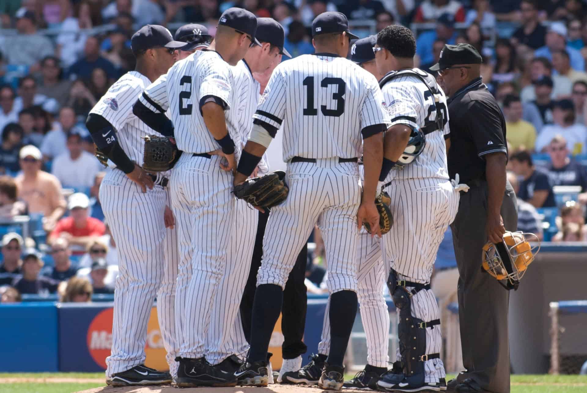 deroulement match baseball new york yankees