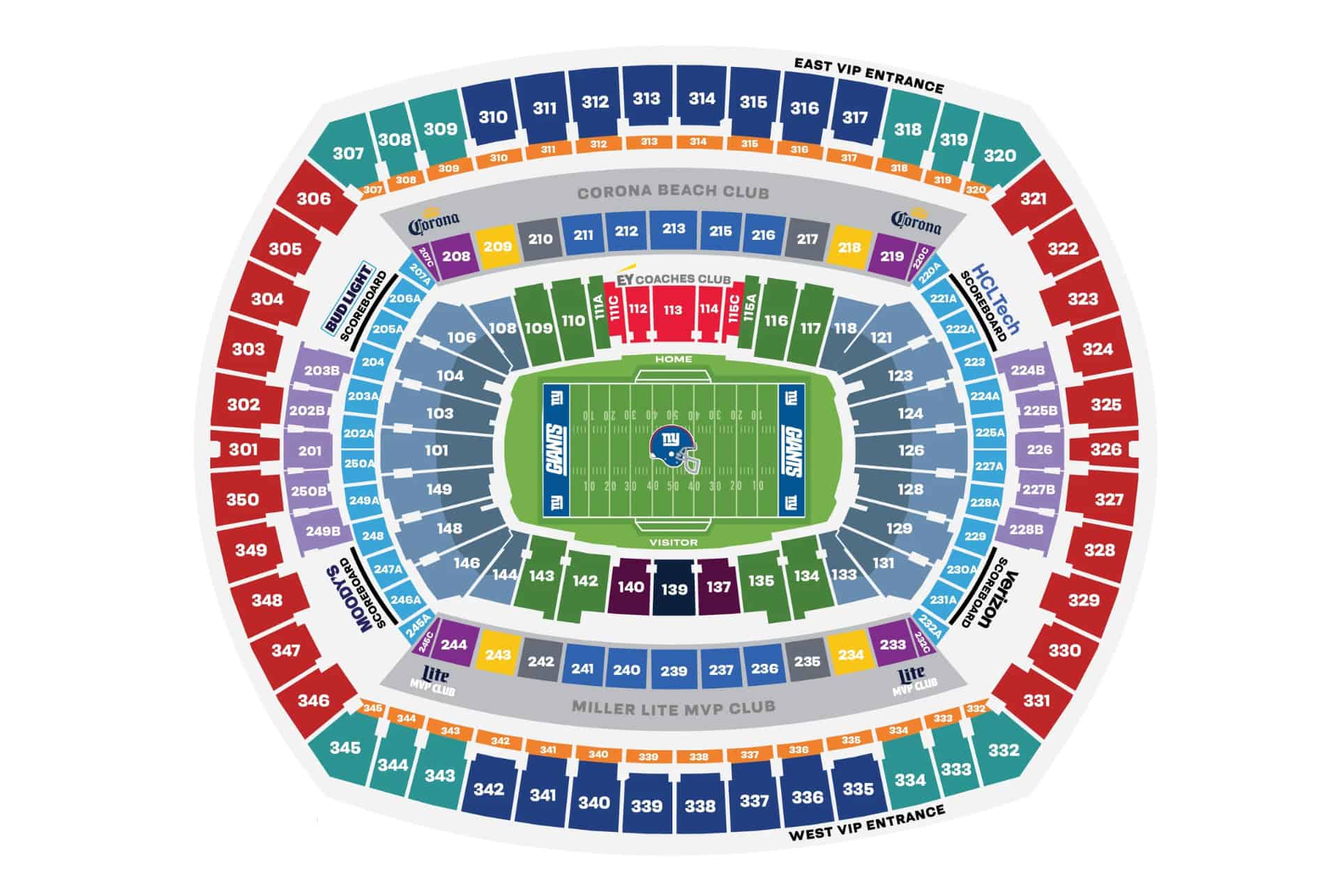 carte metlife stadium carte metlife stadium